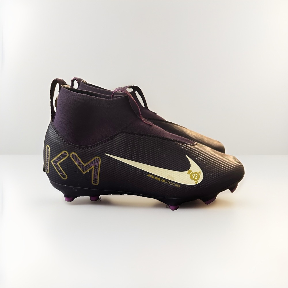 Nike JR Superfly 10 Academy KM Mbappe FG/MG Kids 1Y Soccer Cleats HF3417-500